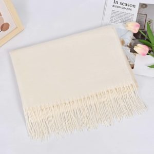 Écharpe Blanc Cashmère