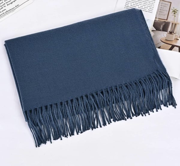Écharpe Bleu Cashmère