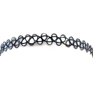 discount france Accessoires de Mode pour femme Ras du cou Elastic Noir