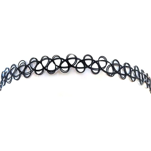 discount france Accessoires de Mode pour femme Ras du cou Elastic Noir