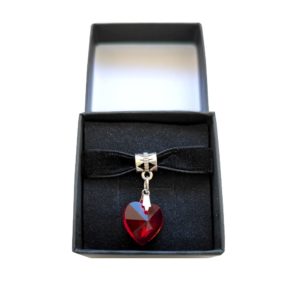 discount france Accessoires de Mode pour femme Ras du cou forme coeur Rouge