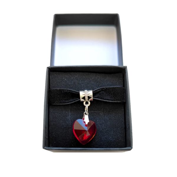 discount france Accessoires de Mode pour femme Ras du cou forme coeur Rouge