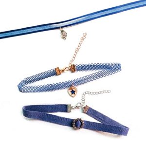 discount france Accessoires de Mode pour femme Ras du cou set Navy