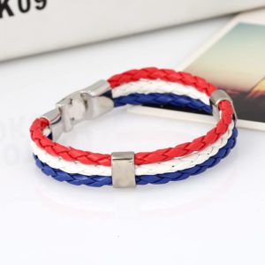 discount france Accessoires de Mode Bracelet pour Homme French flag