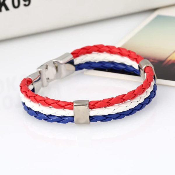 discount france Accessoires de Mode Bracelet pour Homme French flag
