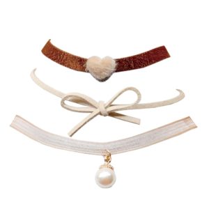 discount france Accessoires de Mode pour femme Ras du cou set Nude