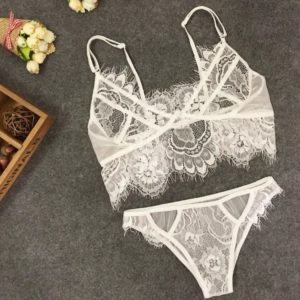 discount france Accessoires de Mode pour femme Sous-vêtements en dentelle Blanc