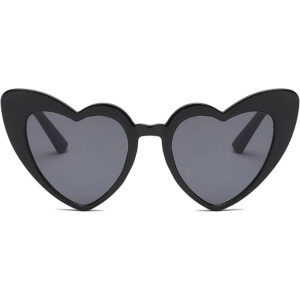 Lunettes de soleil en forme de Coeur Couleur Black