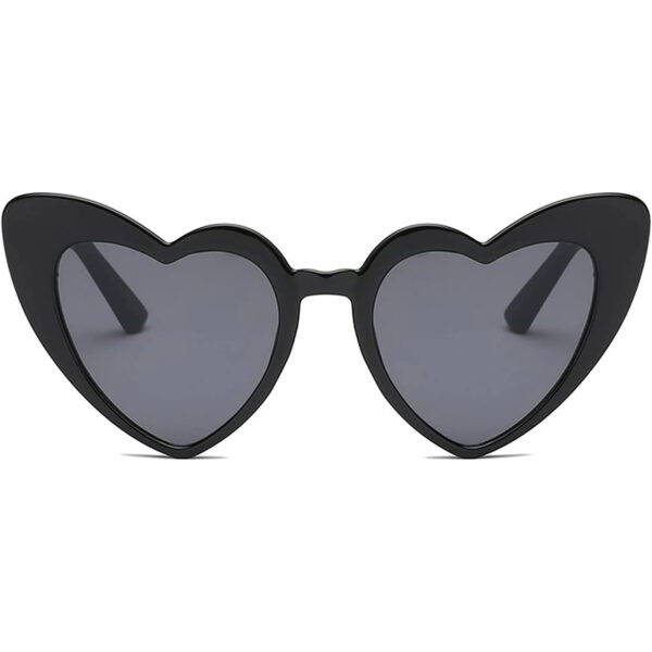 Lunettes de soleil en forme de Coeur Couleur Black