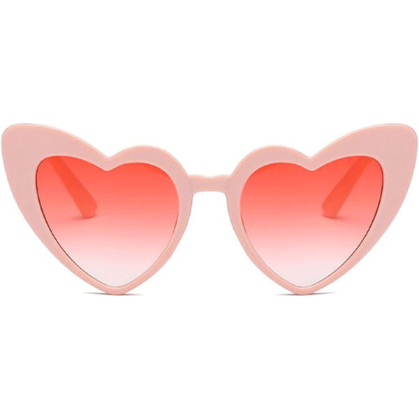 Lunettes de soleil en forme de Coeur Couleur Pink